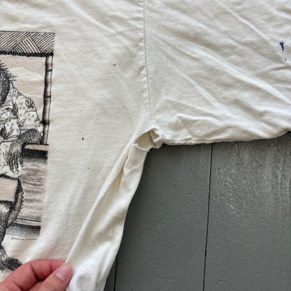 Vintage st Thomas vs shirt mens large white bar lizard casual summer 90s y2k - Picture 5 of 8